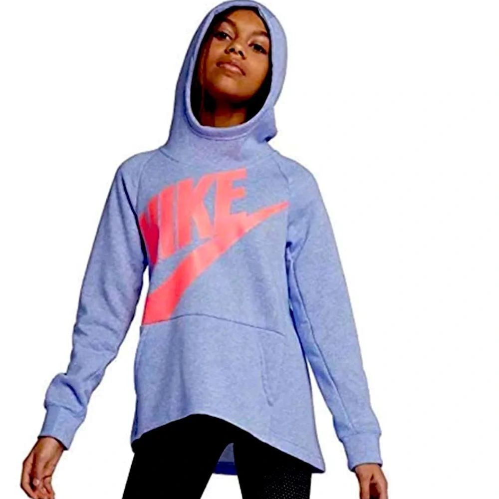 Nike Girls Sportswear Pullover Hoodie Size Medium